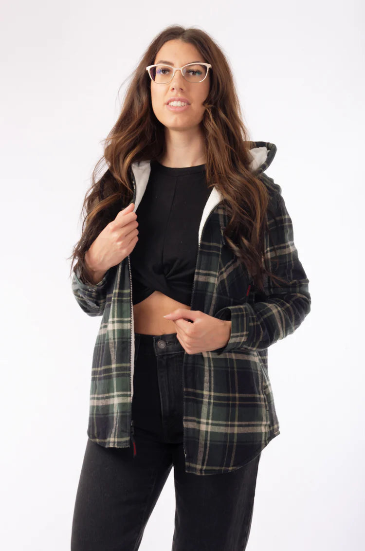 Tough Duck Womens Plush Pile-Lined Flannel