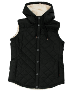 Tough Duck Womens Quilted Sherpa Lined Vest